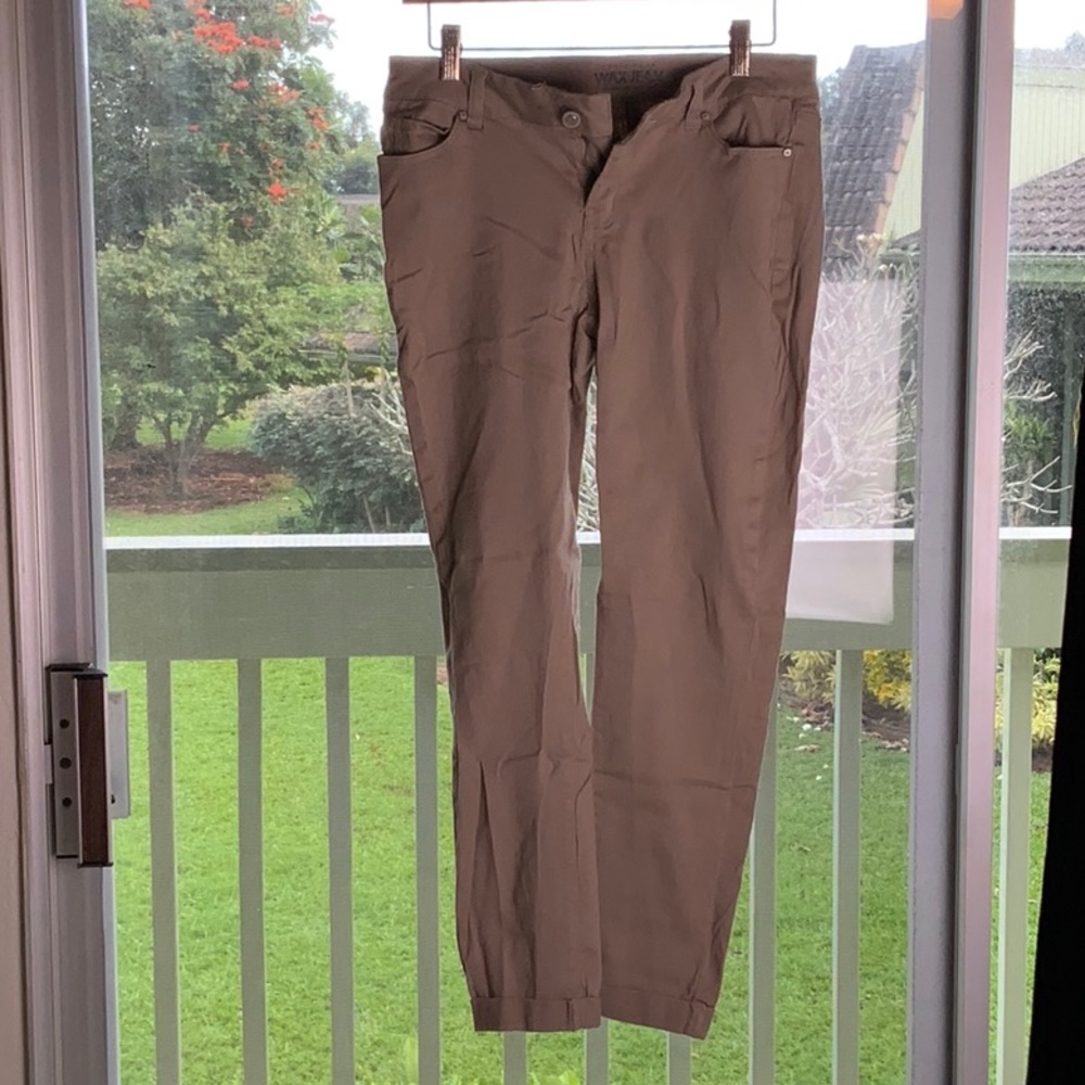 Wax Jean  straight cuffed leg stretch khakis